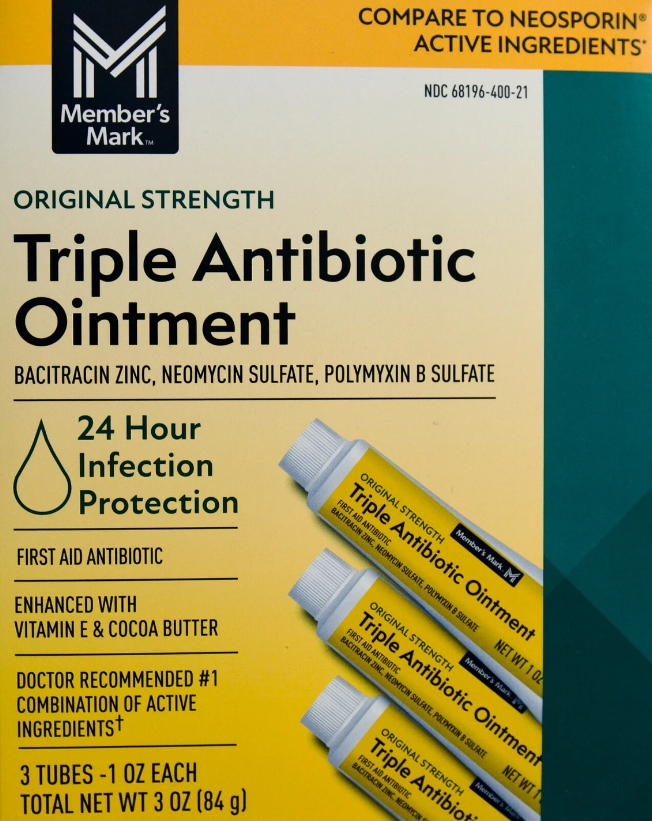 Member's Mark Triple ointment infection cream Triple ointment infection cream members mark