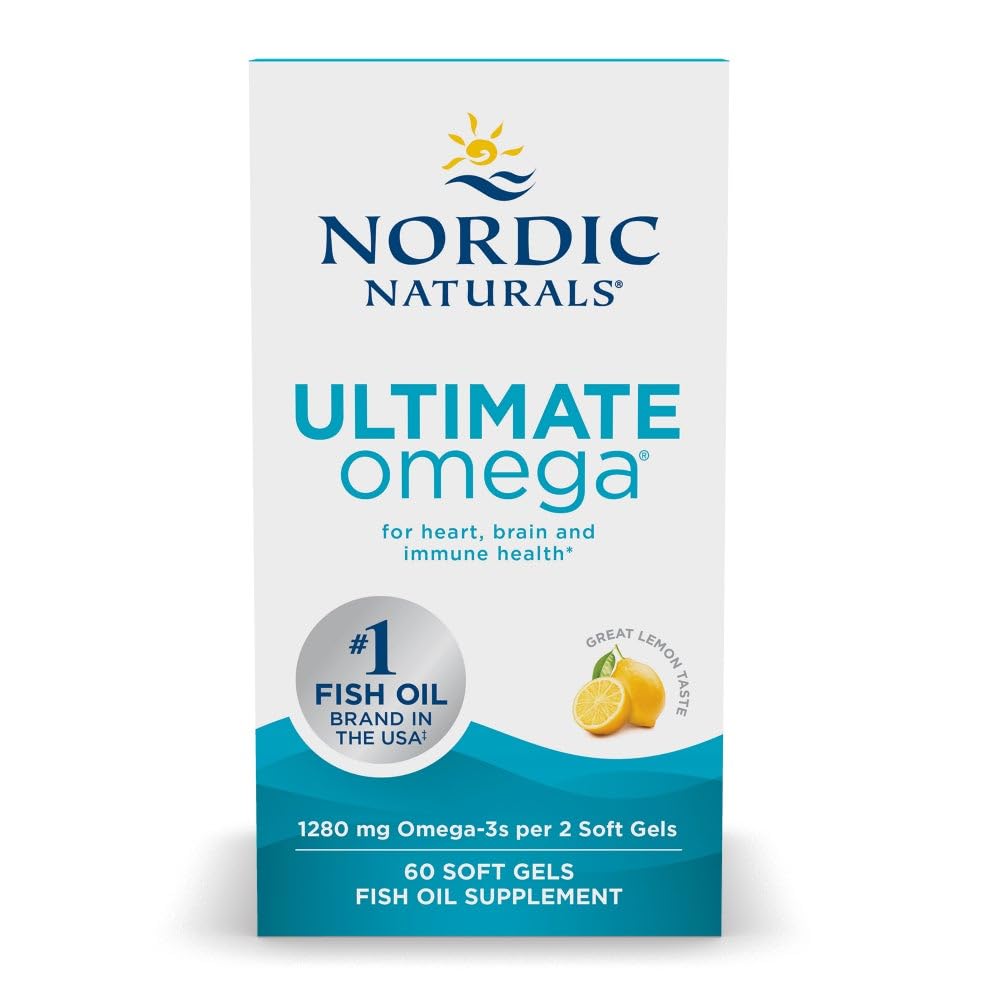 Nordic Naturals Ultimate Omega Minis Fish Oil Supplement, 110 Mini Soft Gels