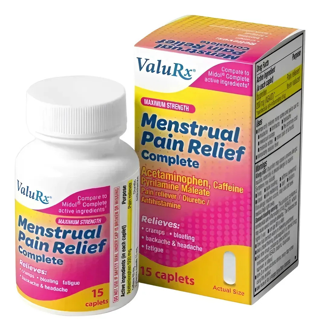 Valurx Menstrual Pain Relief Complete 15 Capletas