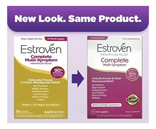 Suplemento Estroven Menopausia Alivio Completo 84 Cápsulas Sin Sabor 3