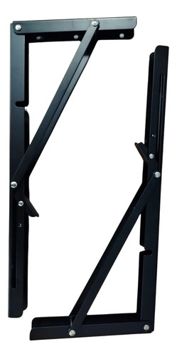 Soportes Abatibles Plegables Para Repisa O Mesa Par Negro