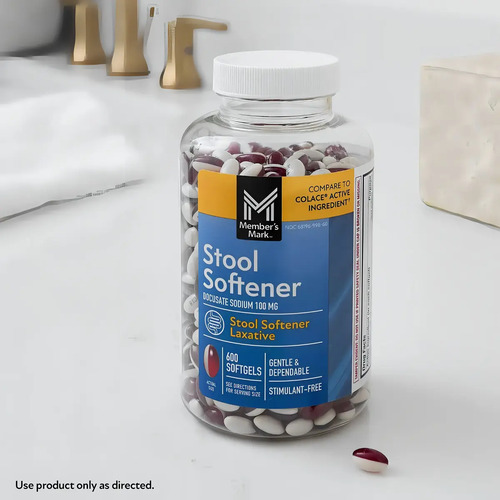 Member's Mark Stool Softener 100 Mg 600 Cápsulas Docusato Sin Sabor 4