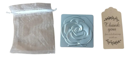 Espejos De Bolsillo Rosa Recuerdo Boda 24 Piezas Con Bolsa