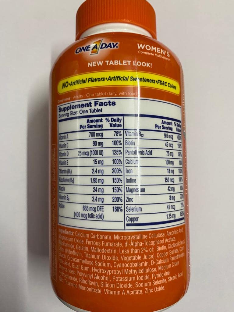 One A Day Women's Complete Multivitamin 300 Tabletas 4