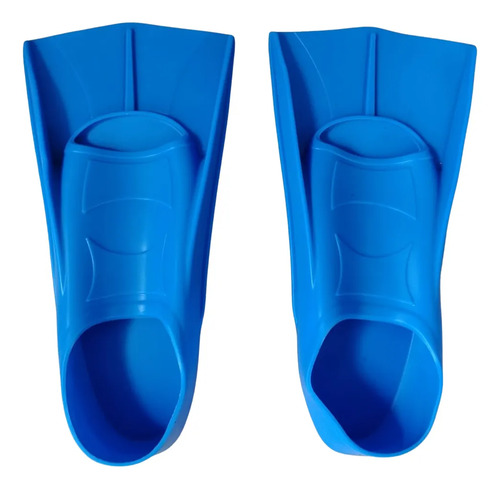Aletas Cortas Para Natación Entrenamiento Y Snorkel Azul Azul M