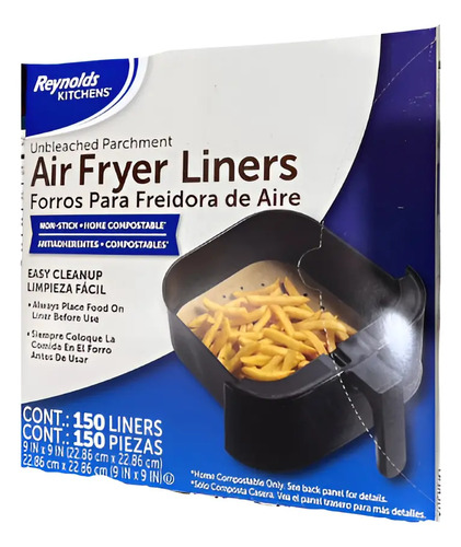 Papel Para Freidora De Aire (150 Pzs) Reynolds 2