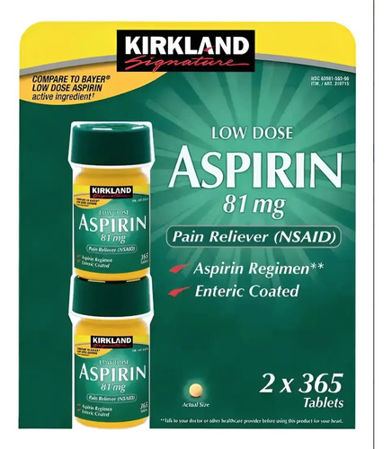 Kirkland Signature Low Dose Aspirin 81 mg Tablets 3