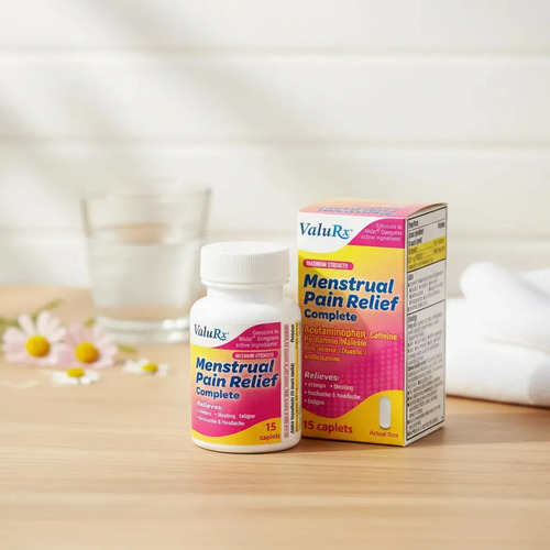 Valurx Menstrual Pain Relief Complete 15 Capletas 4