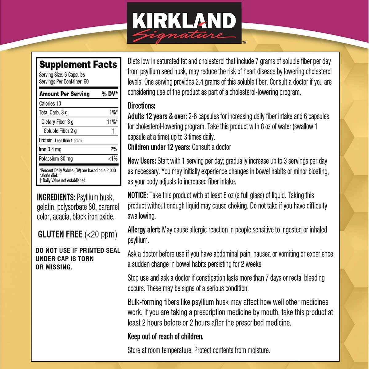 Kirkland Signature 096619598847 4