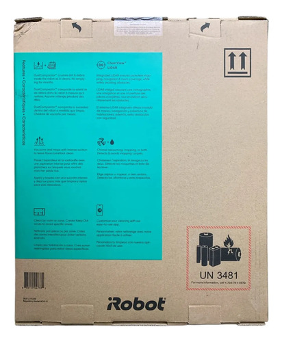 Aspiradora Robot Irobot Roomba Combo 208 Mopa Lidar Blanco Blanco 5