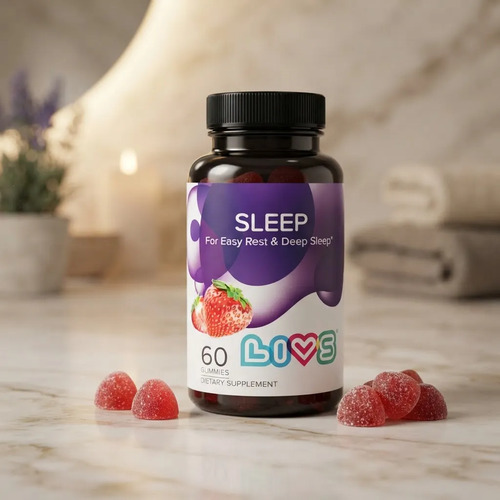 Gomitas Livs Sleep Melatonina Y Magnesio Sabor Fresa 60u Fresa 2