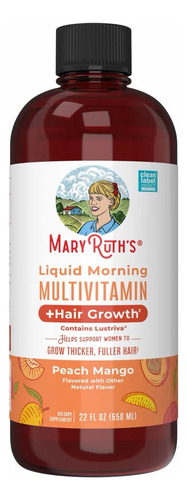 Multivitamínico Líquido Mary Ruth's Durazno Mango 2 X 650 Ml Durazno Mango 2