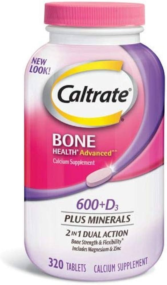 Caltrate 600 + D3 Suplemento De Calcio + Vitamina D3 320 Tab Sin Sabor 2