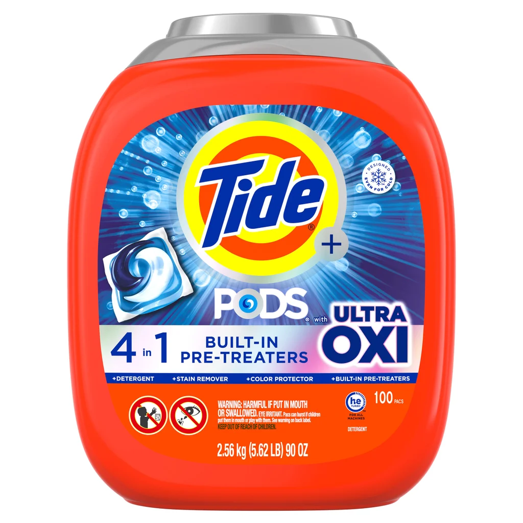 Detergente En Capsulas Tide Pods Ultra Oxi 100 Ct Original 2