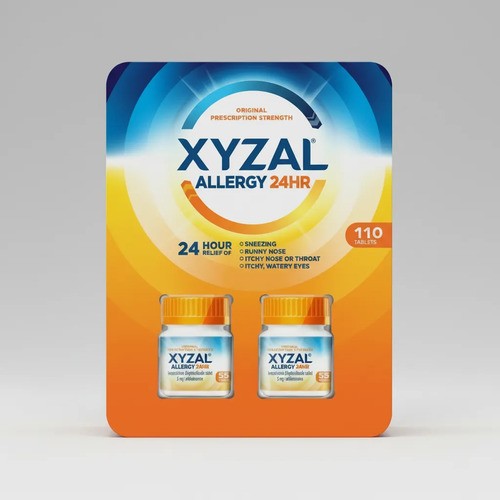 Xyzal Allergy 24 Hours 110 Tabs (2 Pack)