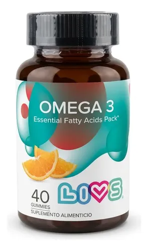 Livs Gomitas De Omega 3 40 Piezas Sabor Naranja Naranja 5
