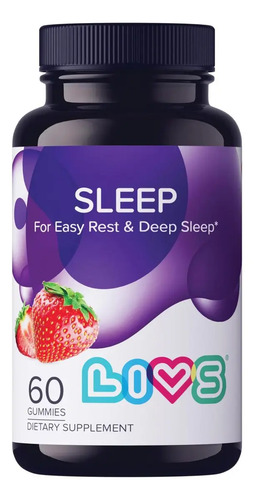 Gomitas Livs Sleep Melatonina Y Magnesio Sabor Fresa 60u Fresa