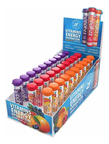 Zipfizz Mezcla De Bebidas Energéticas Para Hidratación 30 Pz 3