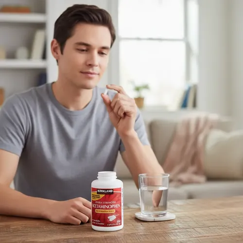 Kirkland Signature Extra Strength Acetaminophen 500 mg 1000 Caplets 2