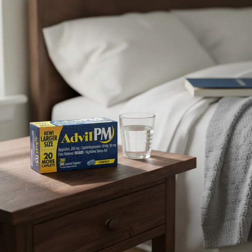 Advil PM Ibuprofen 200mg 200 Coated Caplets 2
