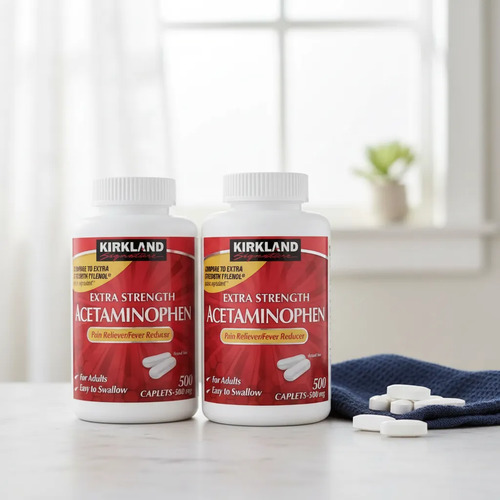 Kirkland Signature Extra Strength Acetaminophen 500 mg 1000 Caplets 4