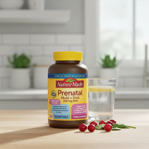 Nature Made Prenatal Multi + DHA 200 mg 150 Cápsulas Blandas 5