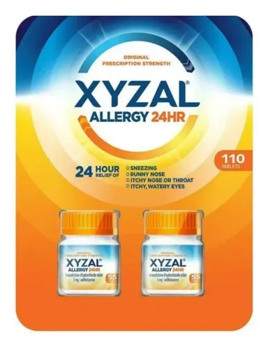 Xyzal Allergy 24 Hours 110 Tabs (2 Pack) 2