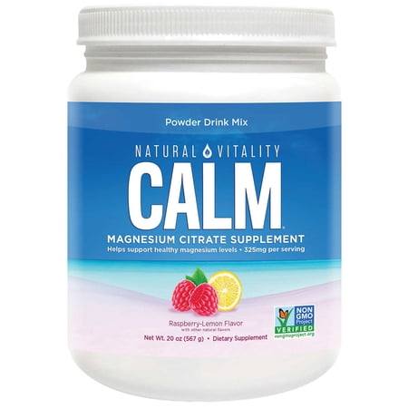 Natural Vitality Calm Magnesium Citrate Powder Raspberry Lemon 20 oz 2