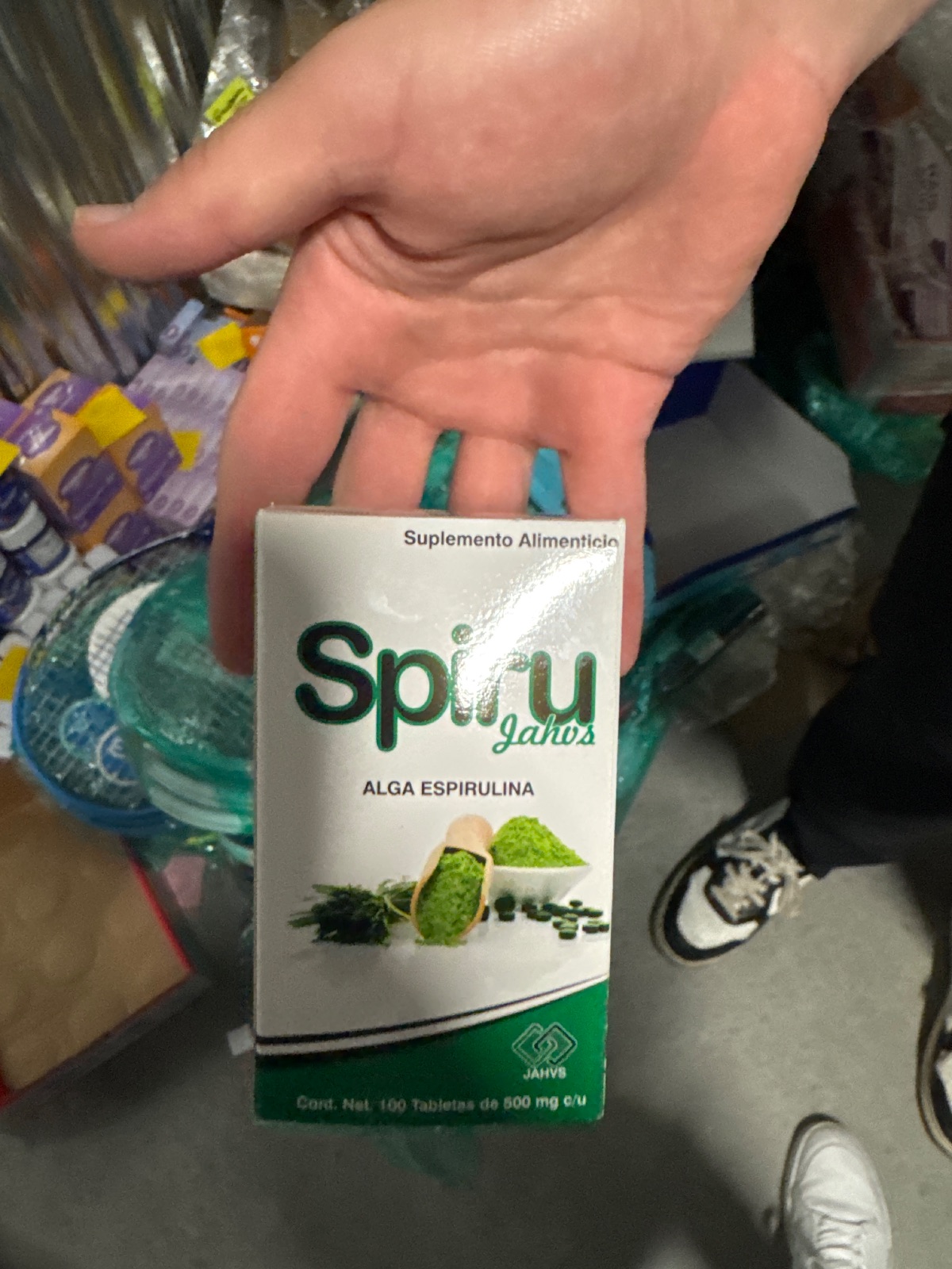 Spiru Jahv S Alga De Espirulina 100 Tabletas 500mg (2 Pack) Sin Sabor
