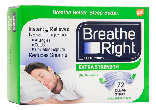 Breathe Right Extra Strenght Clear Hipoalergénico X72 3