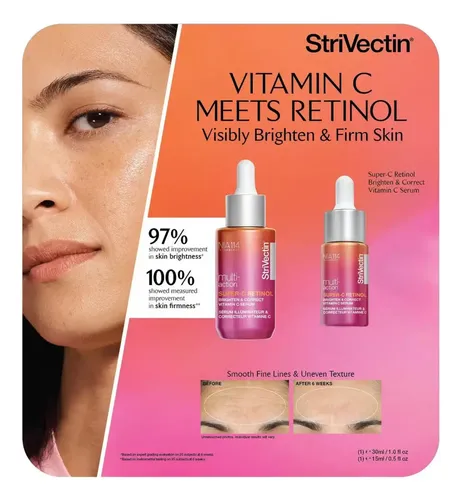 El Retinol Strivectin Super-c Ilumina Y Corrige La Vitamina C En Suero, Tiempo De Aplicación, Día/noche, Tipo De Piel Mixta
