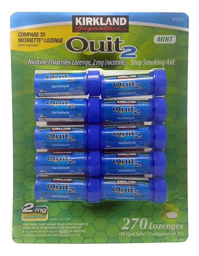 Kirkland Signature Quit2 2mg Lozenge Mint 270 Count