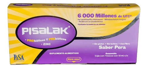 Pisalak Suplemento Alimenticio Caja Con 7 Piezas Sabor Sin Sabor