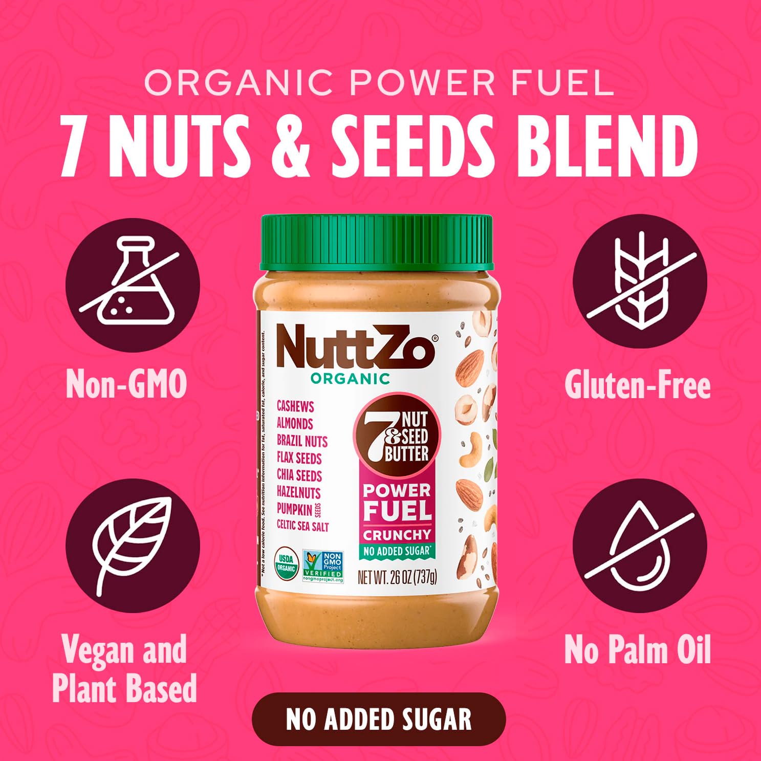 Nutzzo Organic Power Fuel Crunchy 26 Ounce 5