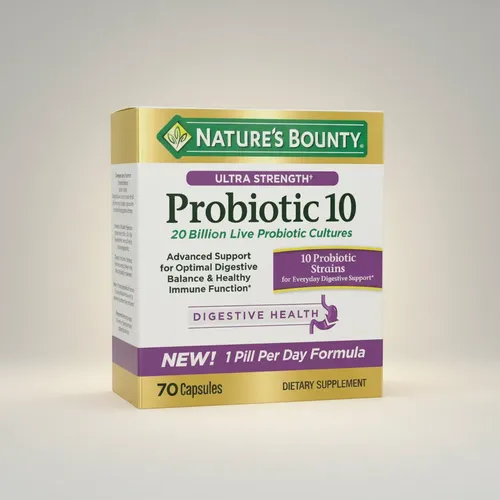 Natures Bounty Probiotic 10 Ultra Strength 70 Cápsulas Sin Sabor 5