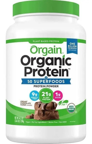 Orgain Proteína Orgánica, Base Plantas, Chocolate 1.20kg
