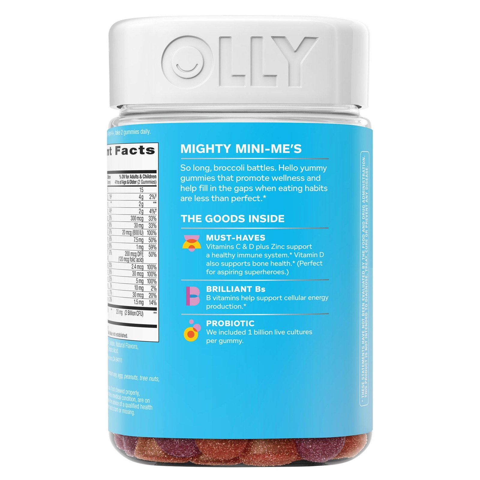 Gomitas Olly Kids Multi + Probiótico 160ct Vitaminas Niños 4