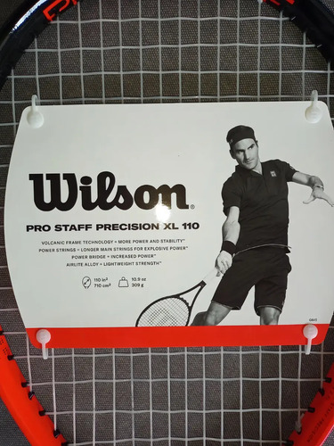 Raqueta Wilson Tenis Pro Staff Precision Xl 110 Xchws P Color Rojo Tamaño Del Grip 4 3/8 5
