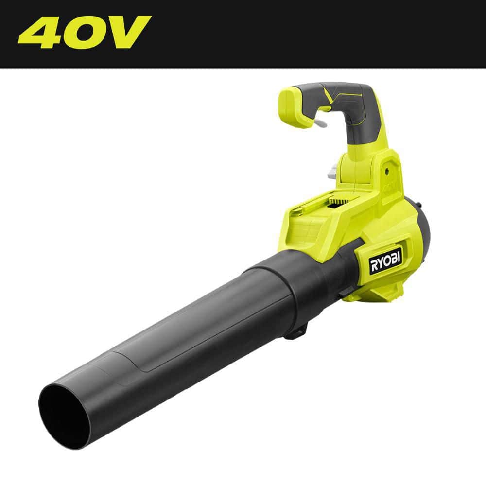 Ryobi Soplador de Hojas Inalámbrico 40V 120 MPH 450 CFM Jet-SOLO RY4 4