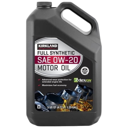 Kirkland Aceite de motor sintético completo Signature 0W-20, paquete de 2 unidades de 5 cuartos de galón 3