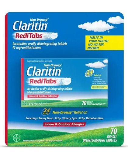 Claritin Reditabs Loratadina 10 Mg Alivio Alergias 70 Tabletas 4