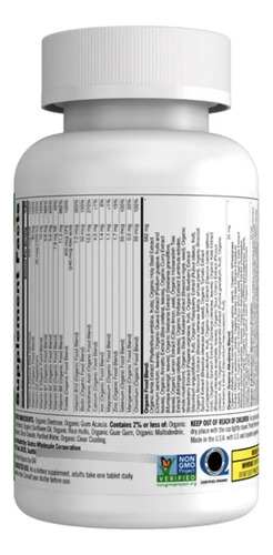 Multivitamínico Orgánico Kirkland Signature 80 Tabletas Sin Sabor 4