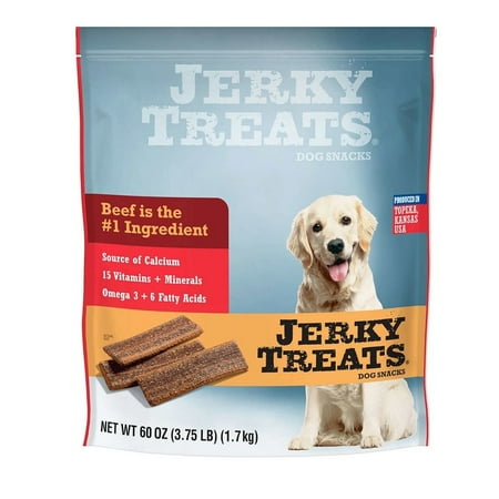 Jerky Treats American Beef Dog Snacks 60 Ounce