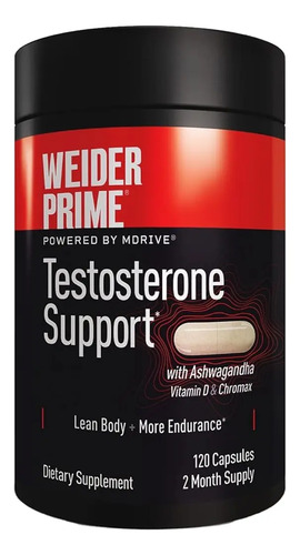 Weider Prime Healthy Testosterone Support 120 Cápsulas