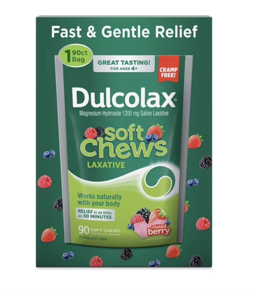 Dulcolax Soft Chews Laxante Masticable Mixed Berry 90 Piezas 2