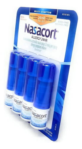 Nasacort Allergy 24 HR 55 mcg per spray, 4 spray 2