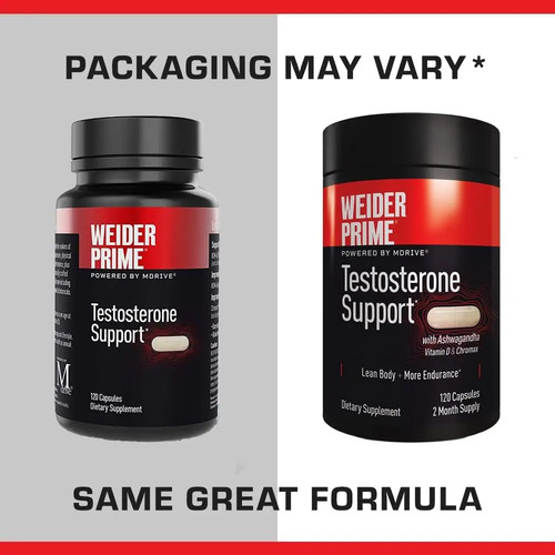 Weider Prime Healthy Testosterone Support 120 Cápsulas 3