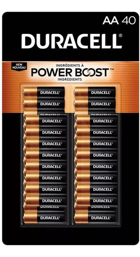 Pilas Alcalinas Duracell Aa Duraderas Pack De 40 Unidades