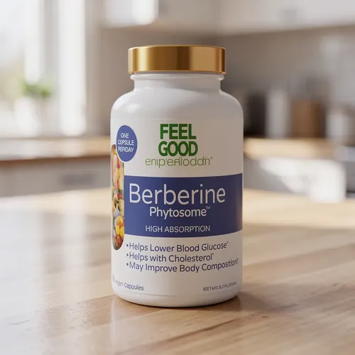 Berberina Phytosome Feel Good 120 Cápsulas Alta Absorción Neutro 2