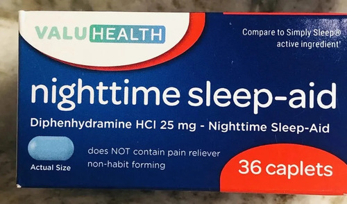 Valu Health Nighttime Sleep Aid Difenhidramina 25 Mg 36 Caplets 4